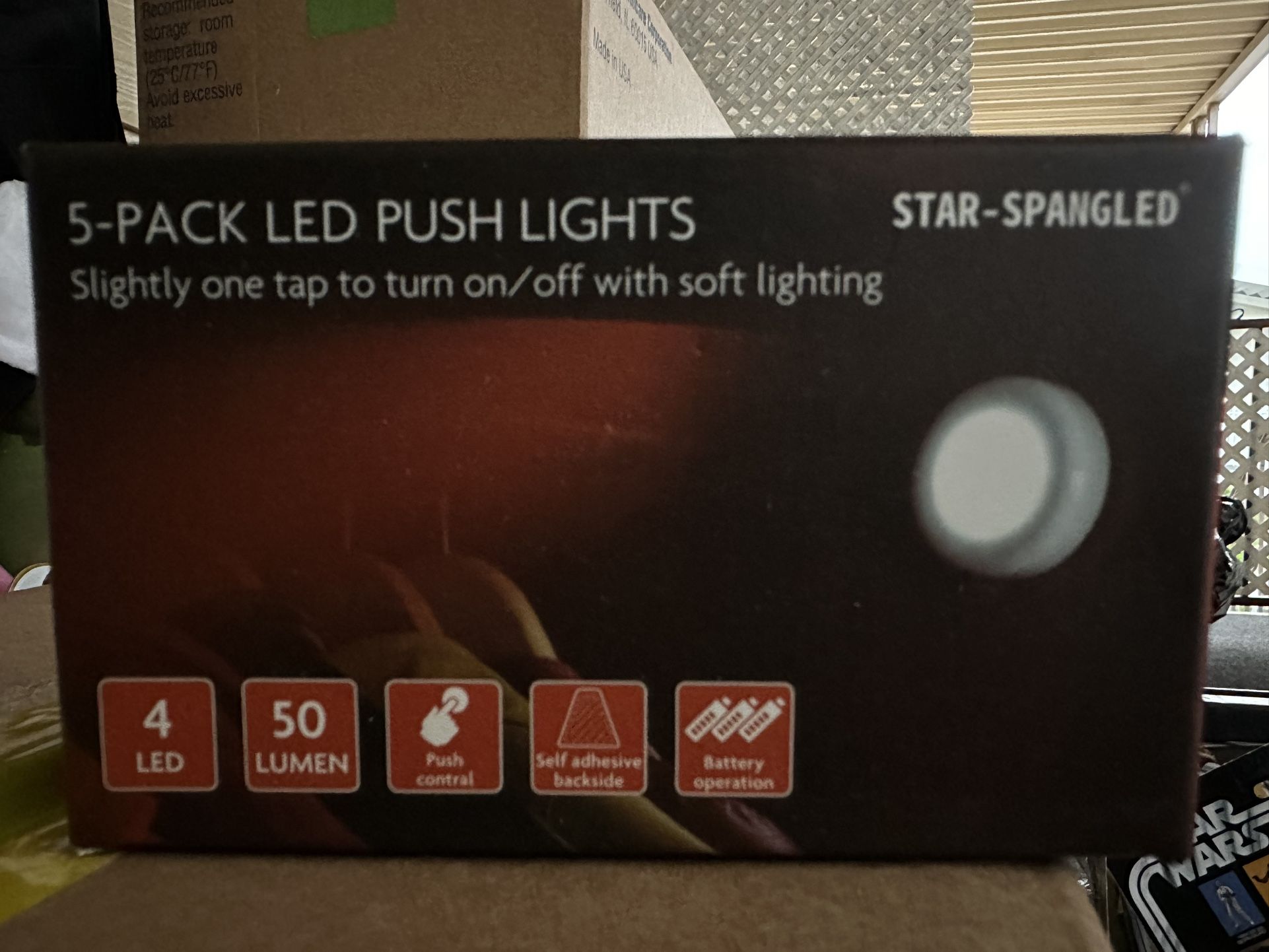 Star Spangled 5 Pack LED Push Lights