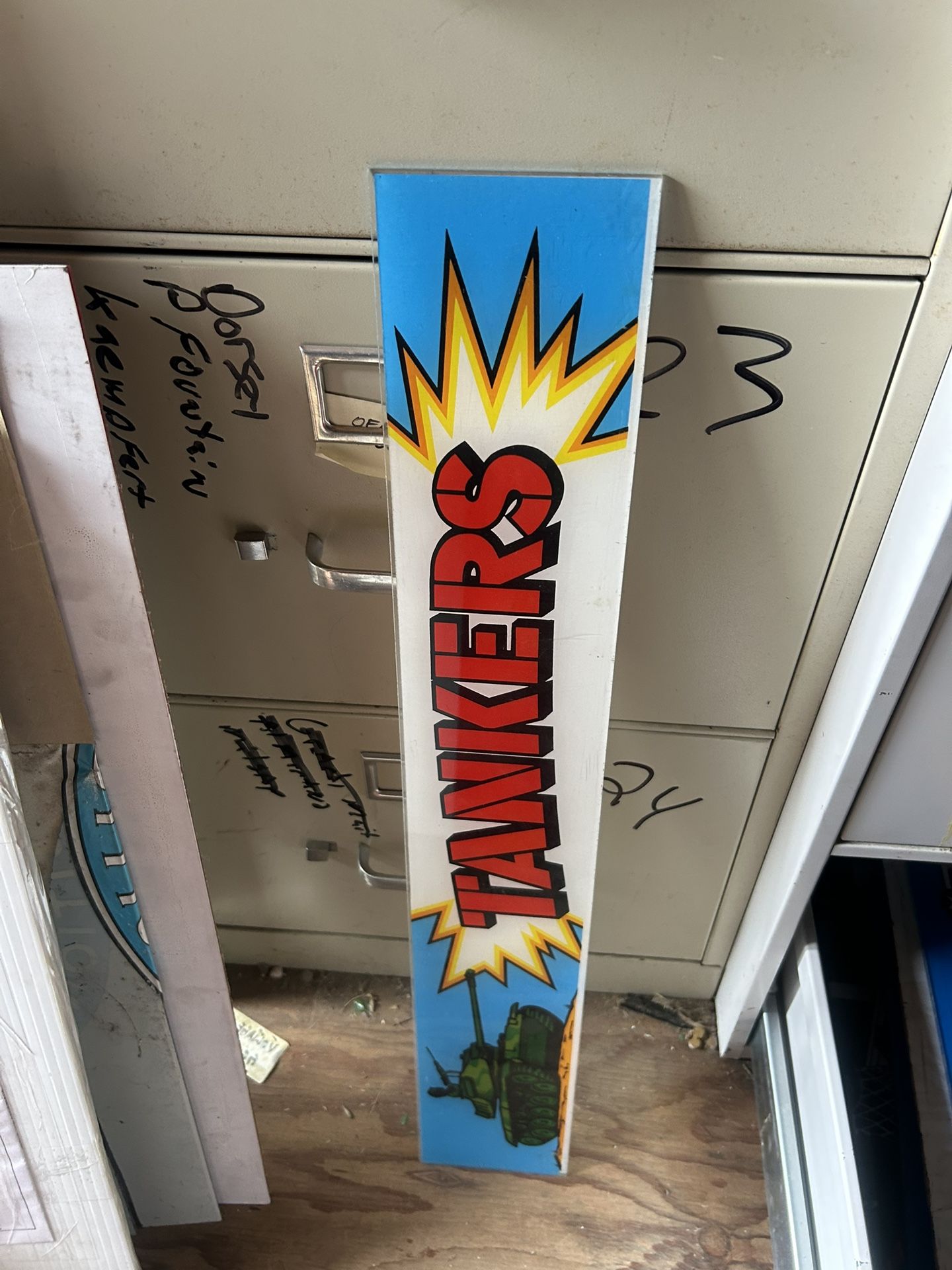 Tankers Arcade Video Game Marquee