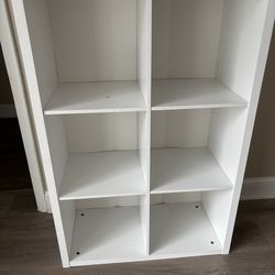 White 6 Cube storage organizer