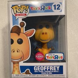 Flocked Geoffrey Giraffe Funko Pop *MINT* Toys ‘R’ Us Exclusive Ad Icons 12 with protector TRU