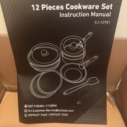 12 Pieces Cookware Set