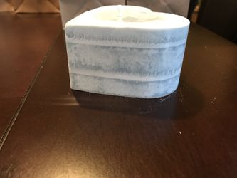 Small heart handmade candle