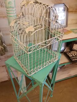Shabby chic bird cage