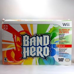 Band Hero Wireless Drum Kit Controller + Guitar For Wii