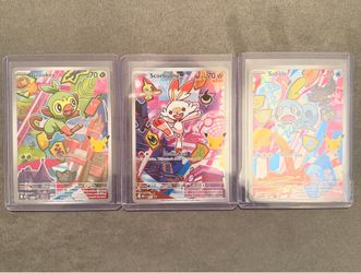 Pokemon First Partner Illustration Collection Series 2 – Galar Promo Set (Grookey, Scorbunny & Sobbl