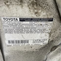 2002 Toyota Tundra V6 2wd