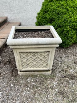 Precast 24” x 24” planter pot.