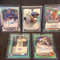 AUTO BASEBALL CARDS 2 NUMBERED TO 199 AND 99