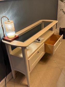 Solid Wood Console with Drawers