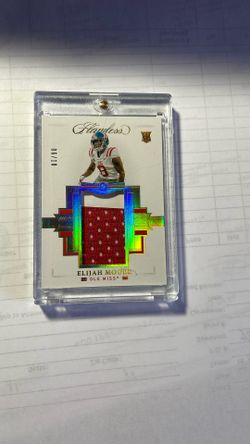 2021 Panini Flawless Rookie Card Elijah Moore 06/10