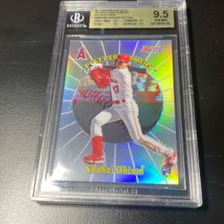 2018 Bowman’s Best Refractor Shohei Ohtani Bgs 9.5++  W/two Ten Subgrades