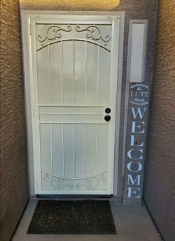 Security Door Heavy-Duty 36x80 Almond (Installation Included)