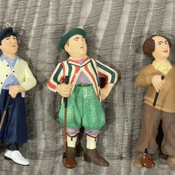 Hallmark Keepsake The Three Stooges Golf Ornaments