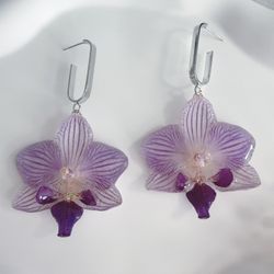 Real Orchid Earrings 