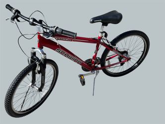 Red Huffy Rock Creek Mountain bike , 26’, Dual suspension