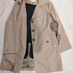 Michael Kors Size M Tan Trenchcoat 