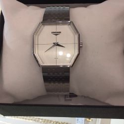 Longines Men’s Dress Watch With Solid Silver Face, Layaway Available!