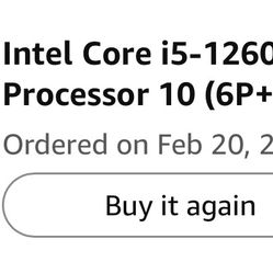 Intel i5 12600kf Desktop 4.9ghz 125w