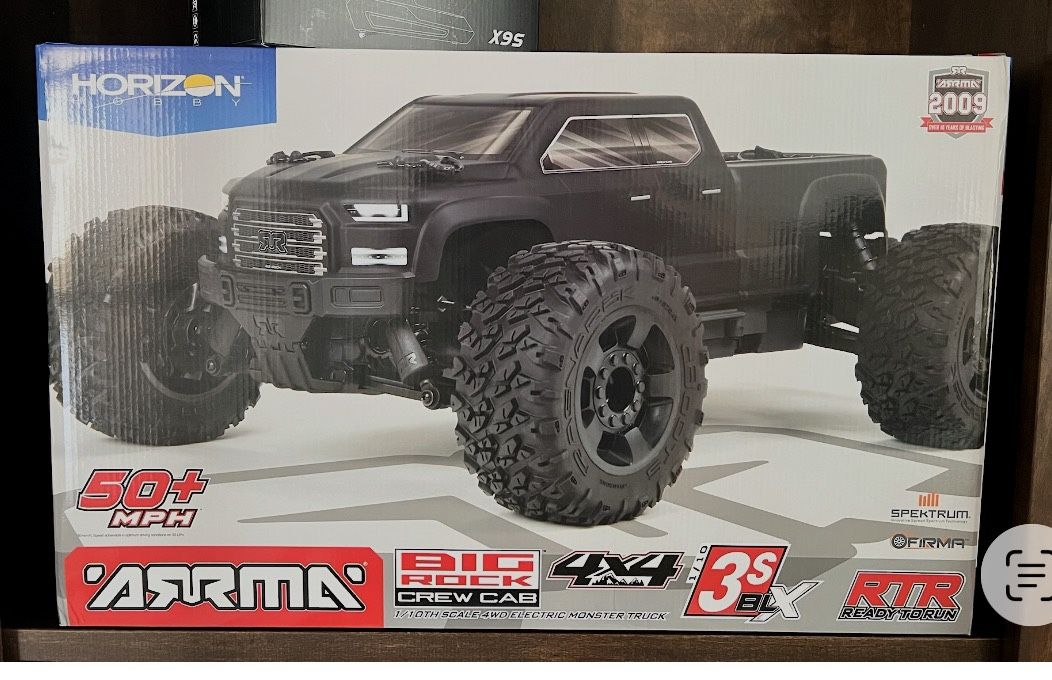 1/10 BIG ROCK 223S DSC 4X4 RTR Brushless Monster Truck, Black