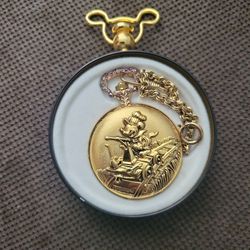 Vintage Disney Verichron Mickey Mouse Pocket Watch (Train Ticket Collector)