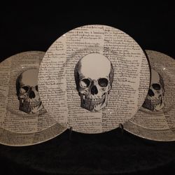 6 Victorian English Pottery Dinner Plates By Edward Challinor