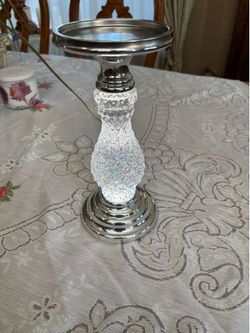 Bath and body works light up glitter candle holder