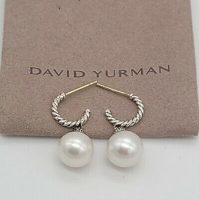David Yurman Diamond Solari Hoop Earrings