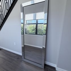 Beveled Edge Tall Floor Mirror 