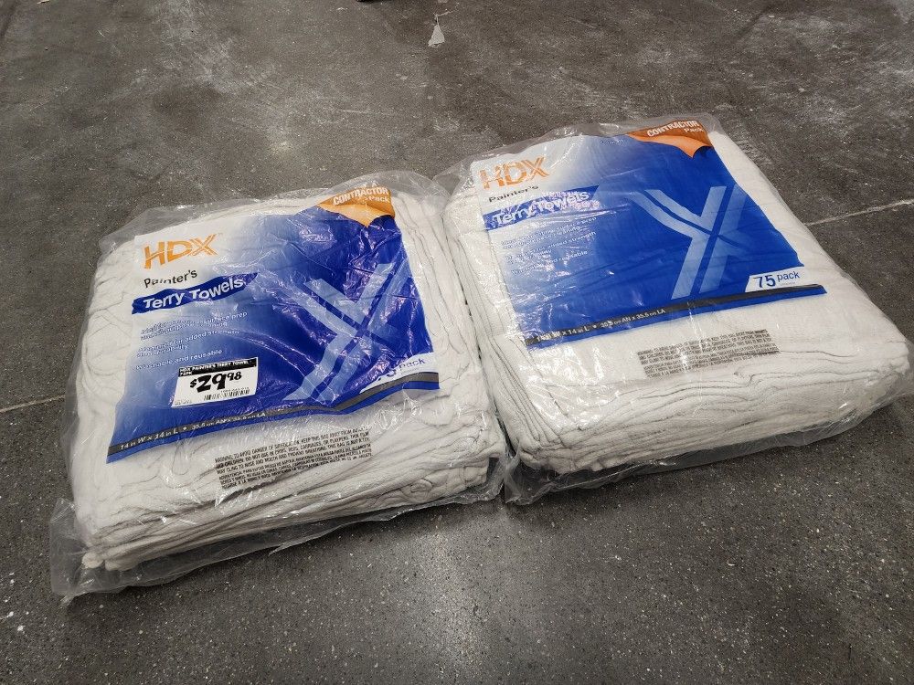 2 - Bundles ..total 150pc Terry Towels Brand New For Only $35