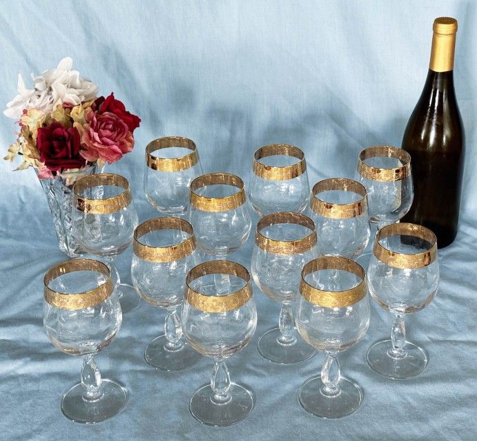 amber glass wine glasses Colored Wine Glass Set,12 oz Glasses Set of 6 (Amber)