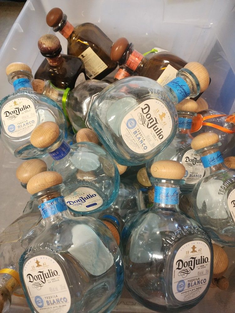 Empty Don Julio Tequila Bottles