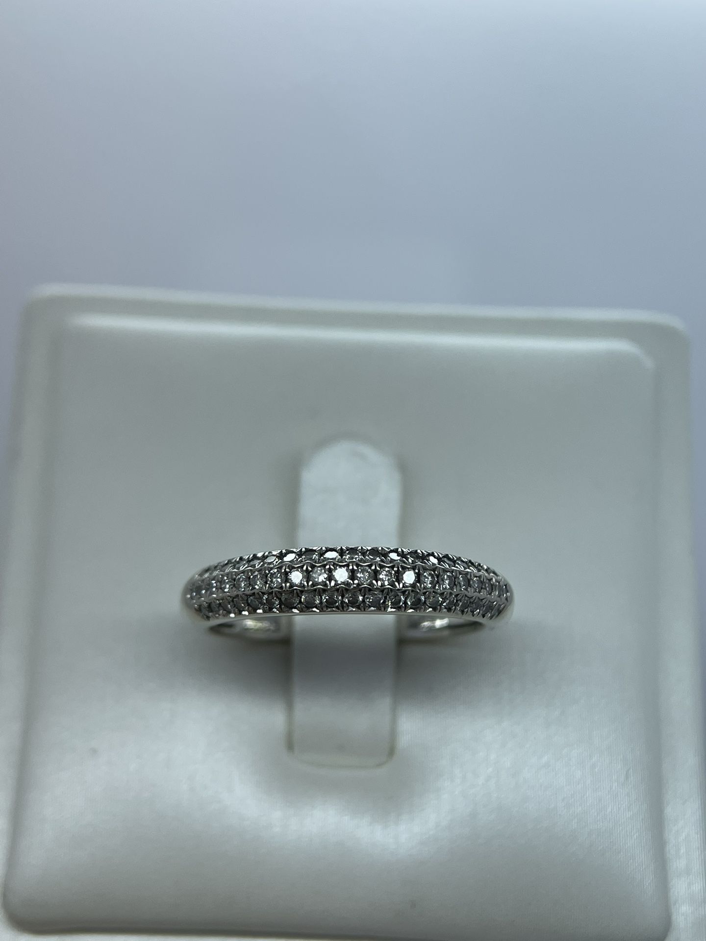 14k White Gold Diamond Ring.