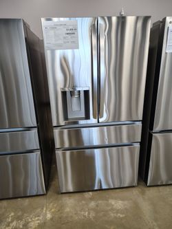LG counter depth four-door French door refrigerator 25cu 37in