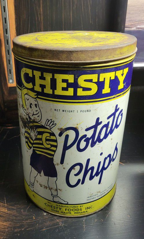 Chesty Potato  Chip Can