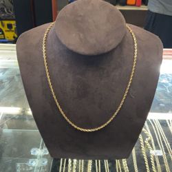 14KT Solid Gold Rope Chain 33963-2