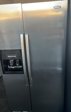 Whirlpool Side-by-Side Stainless Steel Counter Depth Refrigerator
