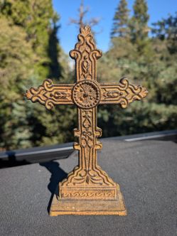 Decorative Cast Iron Standing Cross