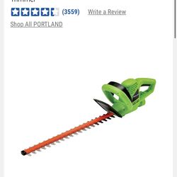 22” hedge trimmer