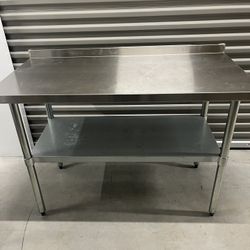 🔪🧅Serv-Ware T2448CWP-3-T Standard Series Work Table, Stainless Steel Top / 48"W x24"D -18/304🔪🥦