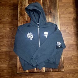 Darc Sport/The Punisher Collab Gray Zip-up Hoodie 