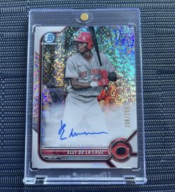 2022 bowman Elly De La Cruz 1st Auto Speckle /299