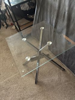 Custome made, Coffee glass Table, elegant, clean , modern. Furniture