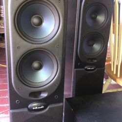 5 Piece Polk Audio Stereo System