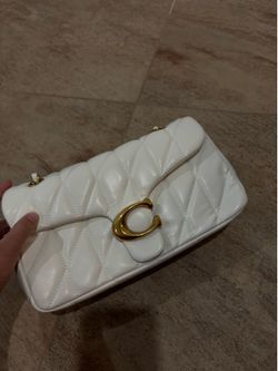 Coach white purse