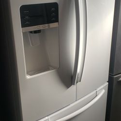 White Frech Doors Samsung 
