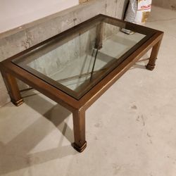 Designer Coffee Table with Glass Top