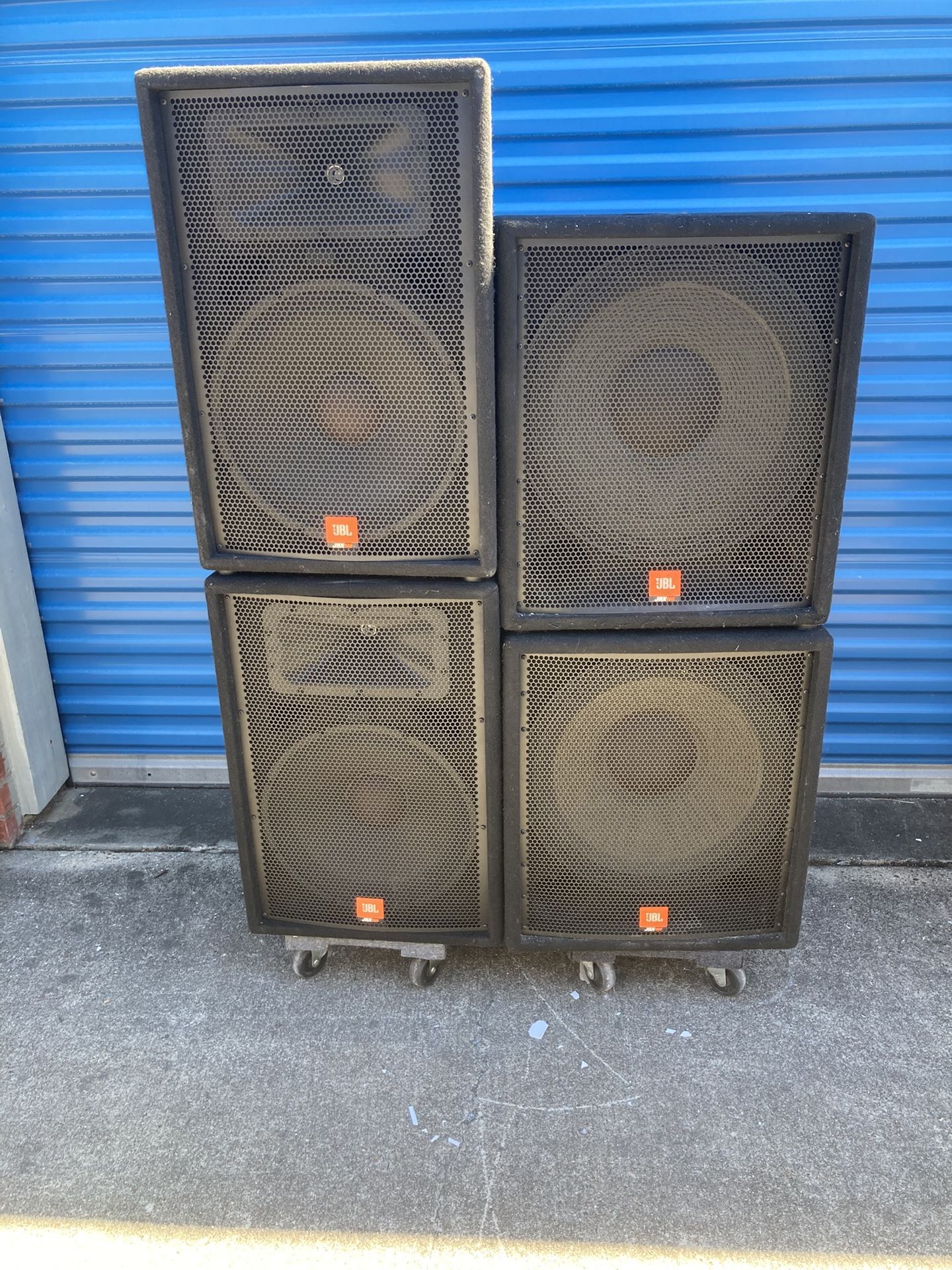 2 JBL JRX118 And 2 JBL JRX115
