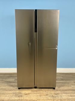 Frigidaire - 21.4 cu. ft. Garage Ready Counter Depth Side-By-Side Refrigerator in Fingerprint-Resistant Stainless Look