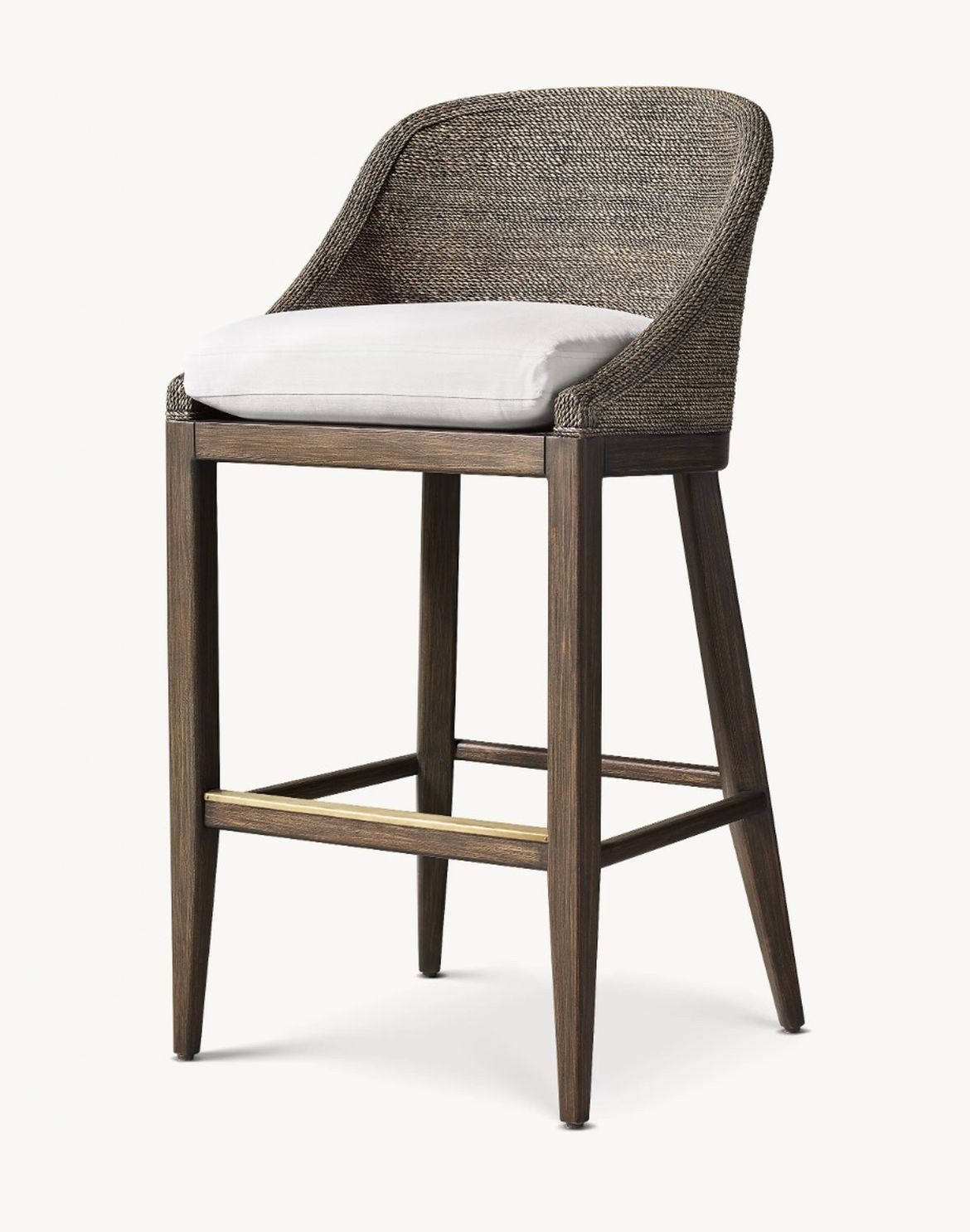 3 Restoration Hardware Marisol Slope Arm Counter Stools