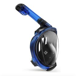 Greatever G2 Full Face Snorkel Mask 180 Panoramic Dry Top Anti-Fog Camera Mount